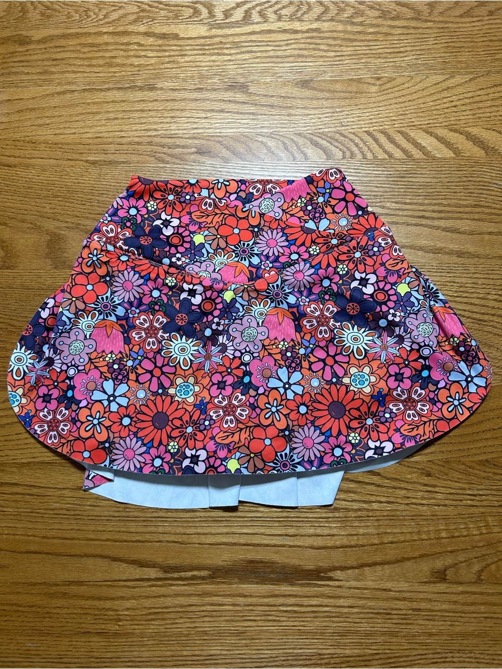 Women’s Halara Cross Waist Floral Multi-Color Ruffle Skort Size XS